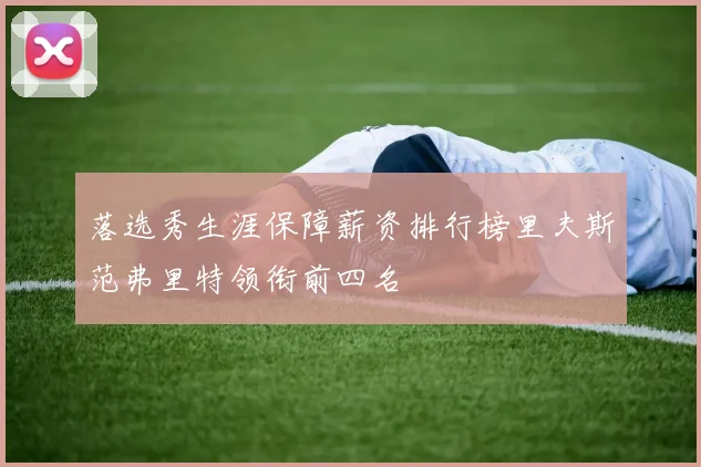 落选秀生涯保障薪资排行榜里夫斯范弗里特领衔前四名
